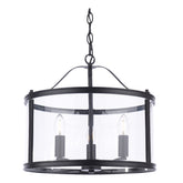 Laura Ashley Harrington 3 Light Lantern Black