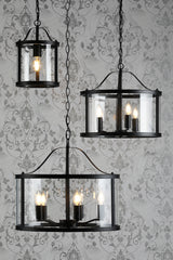Laura Ashley Harrington Single Lantern Black