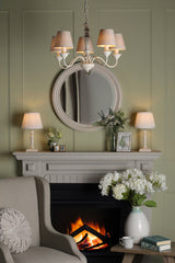 Laura Ashley Tate Wood 2 Pack Table Lamp with Shade