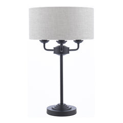 Laura Ashley Sorrento Table Lamp 3 Light Black