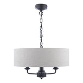 Laura Ashley Sorrento 3 light Black