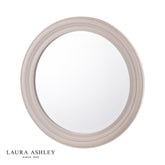 Laura Ashley Tate Mirror Off White Distressed Wood 60 X 60cm