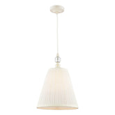Laura Ashley Ellis Pendant Satin Cream and Crystal With Shade