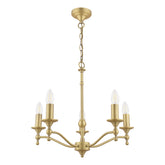 Laura Ashley Ludchurch 5 Light Matt Antique Brass