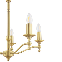 Laura Ashley Ludchurch 5 Light Matt Antique Brass