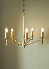Laura Ashley Ludchurch 5 Light Matt Antique Brass