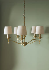 Laura Ashley Ludchurch 5 Light Matt Antique Brass