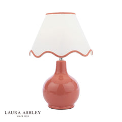 Laura Ashley Bramhope Table Lamp Terracotta Ceramic With Shade