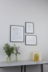 Laura Ashley Alisa Photo Frame Matt Black (Set of 3)