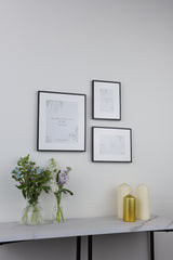 Laura Ashley Alisa Photo Frame Matt Black (Set of 3)