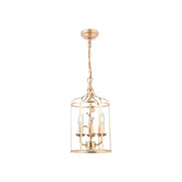 Laura Ashley Halton 3 Light Pendant Distressed Gold Leaf