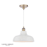 Laura Ashley Pussy Willow Pendant White Ceramic