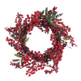 Laura Ashley Large Red Berry Wreath 55cm Pre Lit