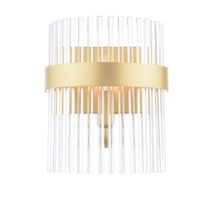 Laura Ashley Alexa Wall Light Matt Antique Brass and Glass