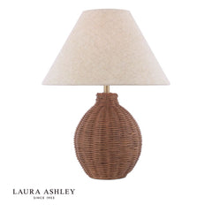 Laura Ashley Fernhill Table Lamp Antique Brown With Shade