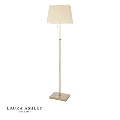 Laura Ashley Bartley Floor Lamp Antique Brass With Shade