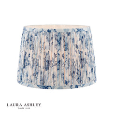 Laura Ashley Adwick Trail Blue Cotton Tapered Drum Shade 30cm/12 inch