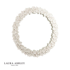 Laura Ashley Romsey Mirror Matt White 65cm