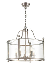 Franklite Drayton 5 light Lantern. Satin Nickel
