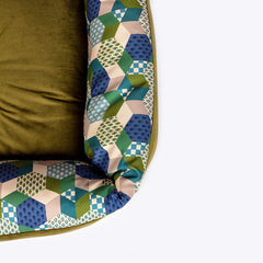 Laura Ashley Thistle Patchwork Lounger Pet Bed