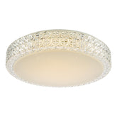 Liana Flush Clear Faceted Plastic LED