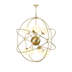 David Hunt Lighting LIBERTY 8 Light Pendant In Butter Brass