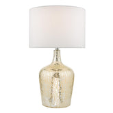 Lolek Dual Light Table Lamp Clear/Silver Glass With Shade