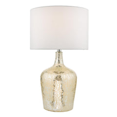 Lolek Dual Light Table Lamp Clear/Silver Glass With Shade