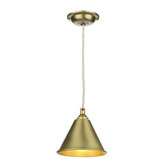 David Hunt Lighting London Pendant Butter Brass LON0140