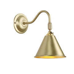 David Hunt Lighting London Adjustable Butter Brass Wall Light LON0740