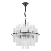 Lukas Pendant Black  and Glass LUK1722