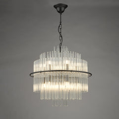 Lukas Pendant Black  and Glass LUK1722