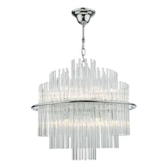 Lukas Pendant Polished Chrome and Glass LUK1750