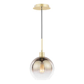 Lycia Pendant Satin Gold and Gold Ombre Glass