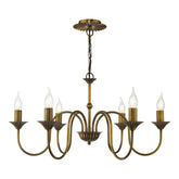 Lydian 6 Light Pendant Antique Bronze Fitting Only