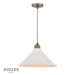Joules Lynton Pendant Satin Bronze and Cream
