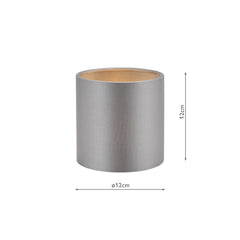Lyris Grey Cotton Drum Shade 12cm