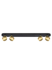 Lens 4lt Spot mattblack and aged brass