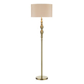 Madrid Floor Lamp Antique Brass With Shade