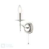 English Heritage Marble Hill Wall Light Polished Nickel Bracket Only