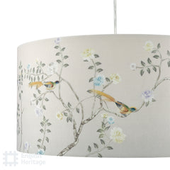 English Heritage Marble Hill Taupe Cotton Drum Shade 26cm