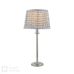 English Heritage Marble Hill Table Lamp Polished Nickel