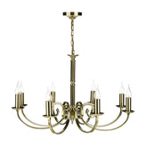 Murray 8 Light Dual Mount Pendant Antique Brass