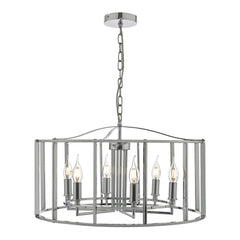 Myka 6lt Polished Chrome Lantern Dar Lighting MYK0650