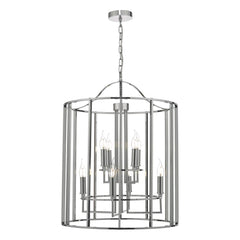Myka 8lt Polished Chrome Lantern Dar Lighting