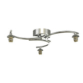 Nakita 3 Light Semi Flush Polished Chrome Frame Only