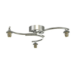 Nakita 3 Light Semi Flush Polished Chrome Frame Only