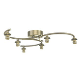 Nakita 6 Light Semi Flush Antique Brass Frame Only