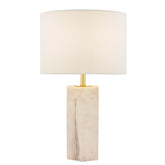 Nalani Table Lamp Pink Marble Effect With Shade