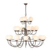 Nebula 21 Light Chandelier Antique Brass